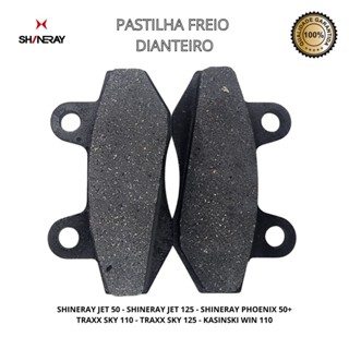 Pastilha Freio Dianteiro Shineray Jet 50/125 Phoenix 50+ Traxx Sky 110/125 Kasinski Win 110 em Oferta na Shopee