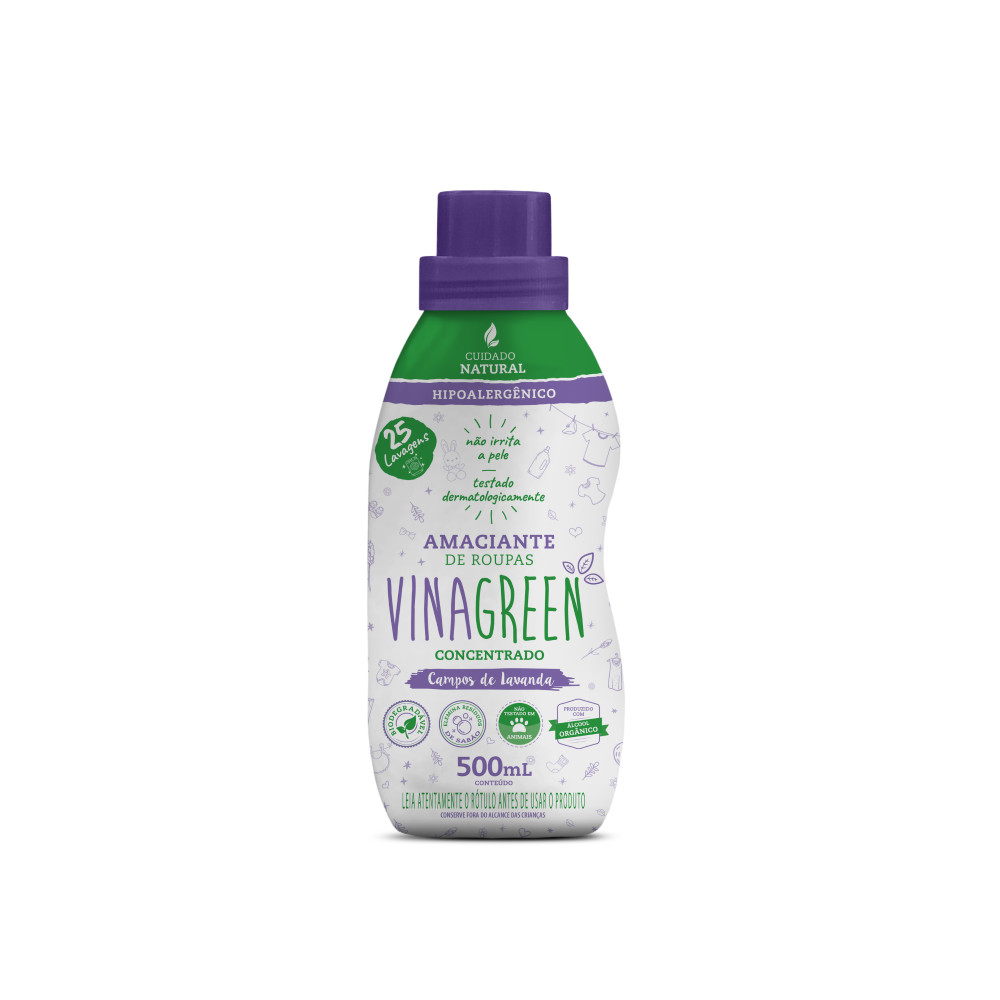Vinagreen Amaciante de Roupas Campos de Lavanda Concentrado 500ml em Oferta na Shopee