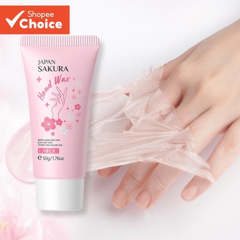 LAIKOU Japão Sakura Cera De Mão Niacinamida Brighte n Pee l Máscara Esfoliante Nutritivo Suave Spa 50g