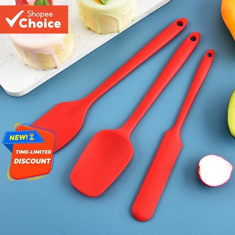 Conjunto De 6 Peças De Espátula De Creme De Bolo De Silicone , Utensílios De Cozinha Antiaderentes Resistentes Ao Calor