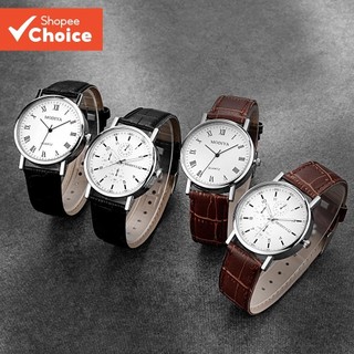 Relógio Masculino De Quartzo De Primavera-Pulseira De Couro Esportiva Elegante Para Negóc…