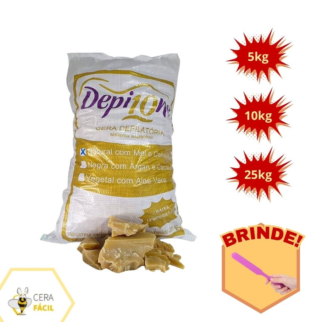 Cera Depilatória Quente Depil One em Oferta na Shopee