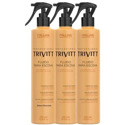 Kit 3 Fluidos Para Escova Protetor Térmico 300Ml.
