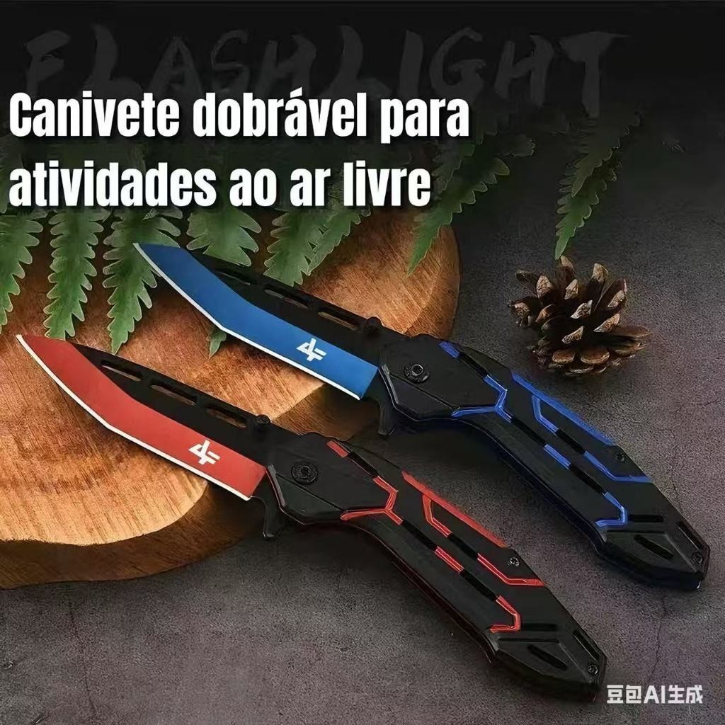 Canivete Semi Automático Albatroz 21cm com Clip – Pronto para Pesca, Camping e Aventura