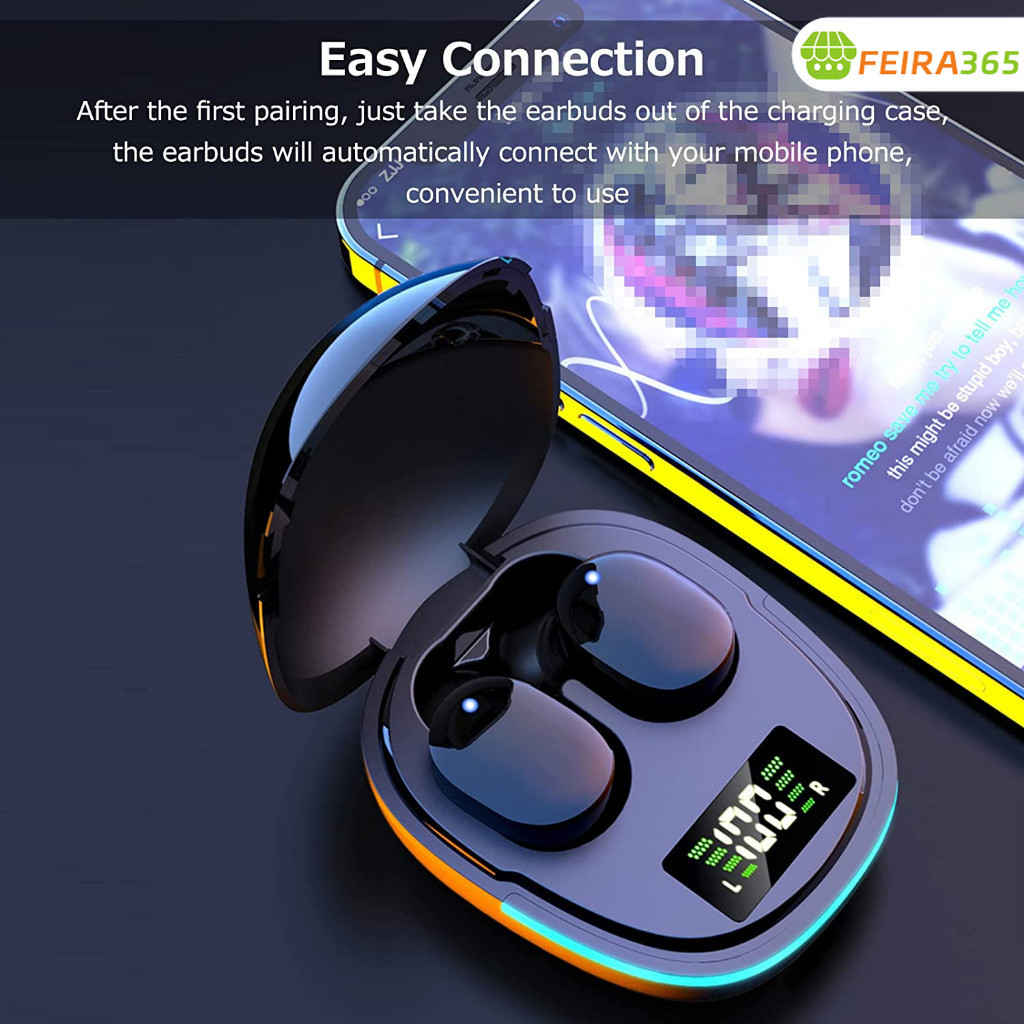 G9S, fone de ouvido para jogos, água de teste, cancelamento de ruído, sem fio Bluetooth, estéreo HiFi, microfone-TX
