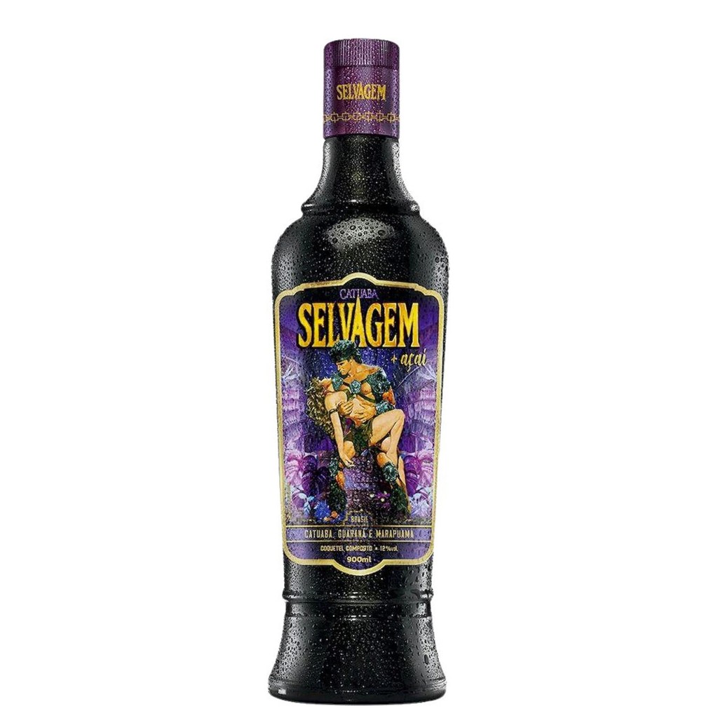 Catuaba Selvagem Açai Coquetel Composto Garrafa 900ml