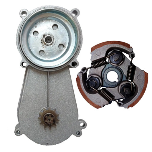 Kit Caixa De Transmissão Mini Moto 49cc Pinhão 11d + Embreagem