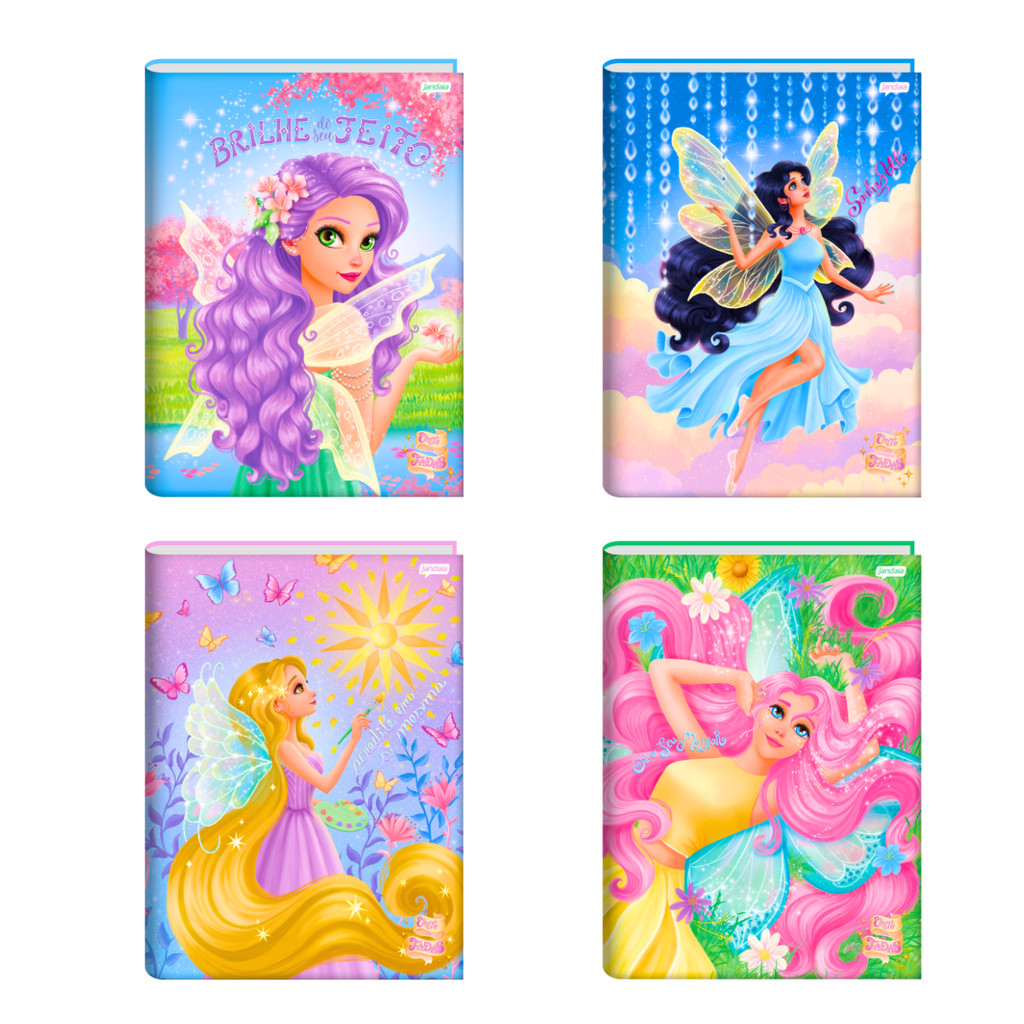 Caderno Brochura Universitário Fada 80 Folhas  - JANDAIA