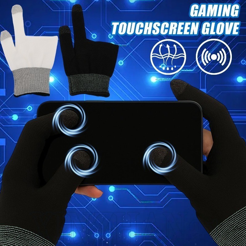 Luvas Com Tela Sensível Ao Toque De Dois Dedos-Para Smartphone/Tablet-Jogos Esportivos-Alta Sensibilidade , Antiderrapan