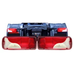 Par Lanterna Traseira Botinha Para Caminhão Scania Série 4 Série 5 S4 S5 Após 2007 1756751 1756754