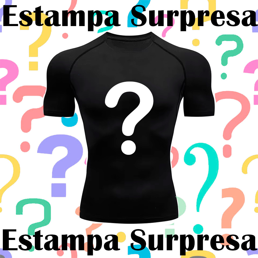 Camiseta Compressão Academia Treino‎ Gym Fitness Estampa Surpresa Aleatoria Exclusivas em Oferta na Shopee