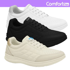 Tênis Feminino Comfortflex Design Acolchoado Palmilha Ultraconforto Estilo Casual