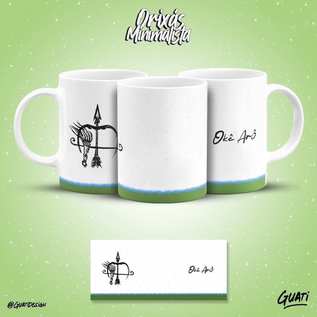 Caneca - Orixá Oxóssi Minimalista