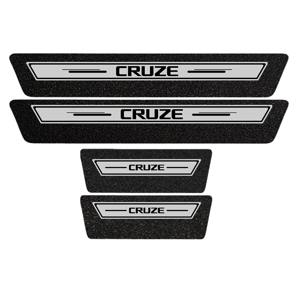 Soleira Protetora Porta Premium Prata Cruze 2023 2024 2025