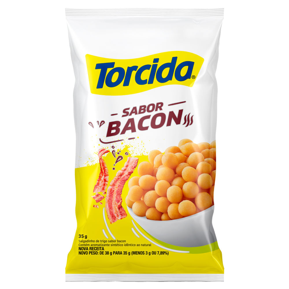 Salgadinho de Trigo Torcida Sabor Bacon 35g - Food & Beverages