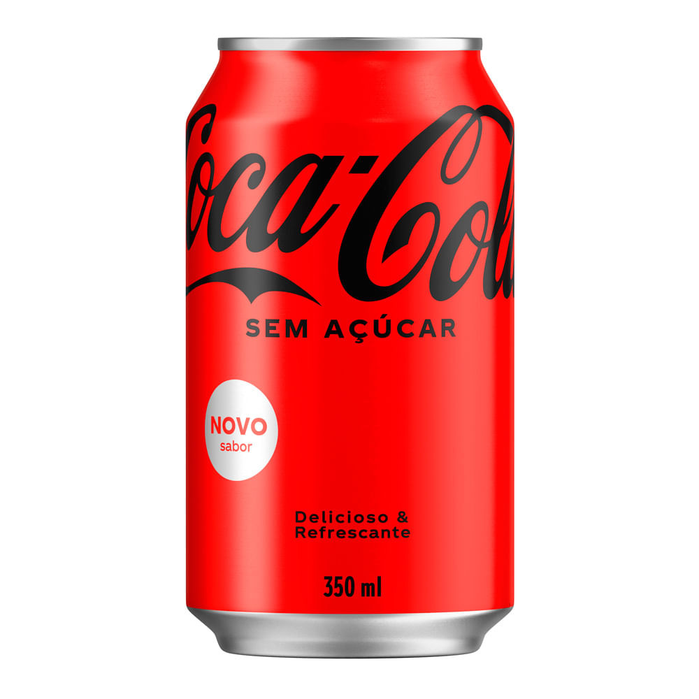 Refrigerante Coca Cola Sem Açúcar Lata 350ml - Food & Beverages