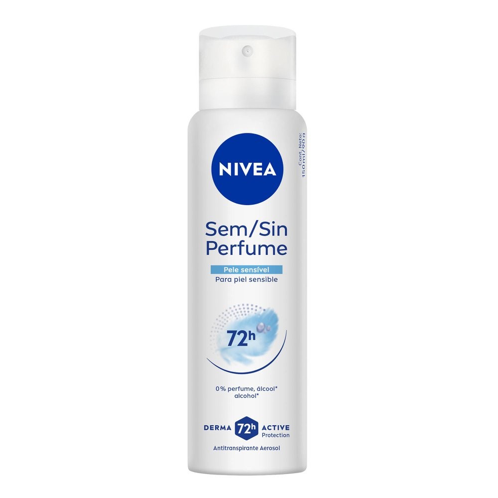 Desodorante Antitranspirante Aerosol Nivea Sem Perfume 150ml - Beauty