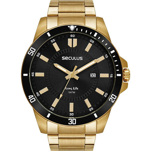 Relógio Seculus Masculino Long Life 44203GPSVDA4