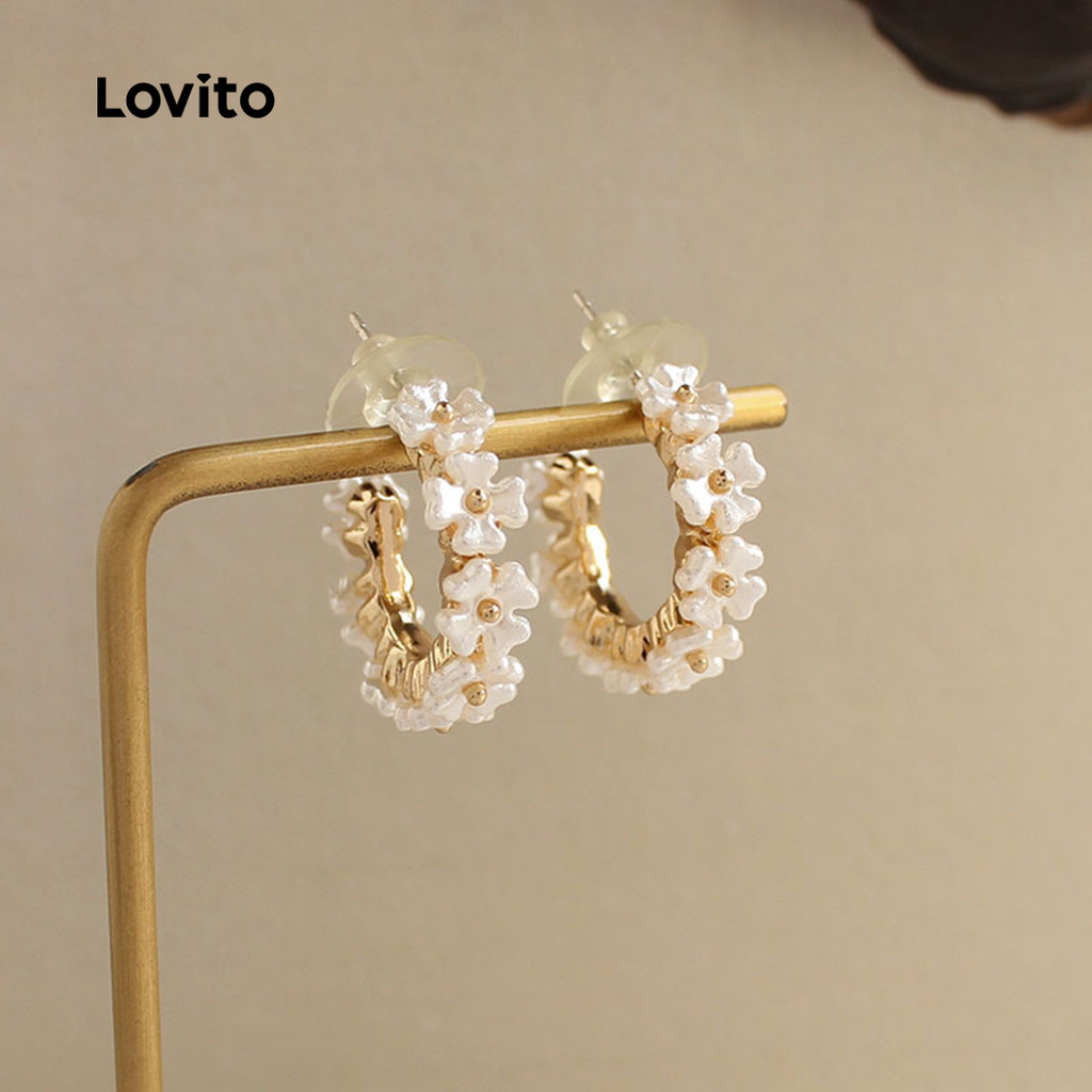 Lovito Brincos de Metal Românticos LFA92014