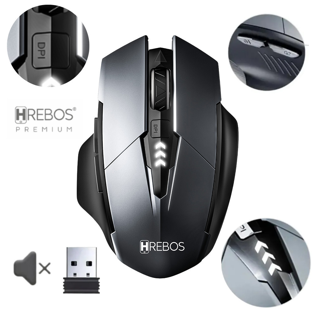 Mouse Gamer Sem Fio Hrebos Premium Wireless IF-263 Alta Performance  Envio Imediato em Oferta na Shopee