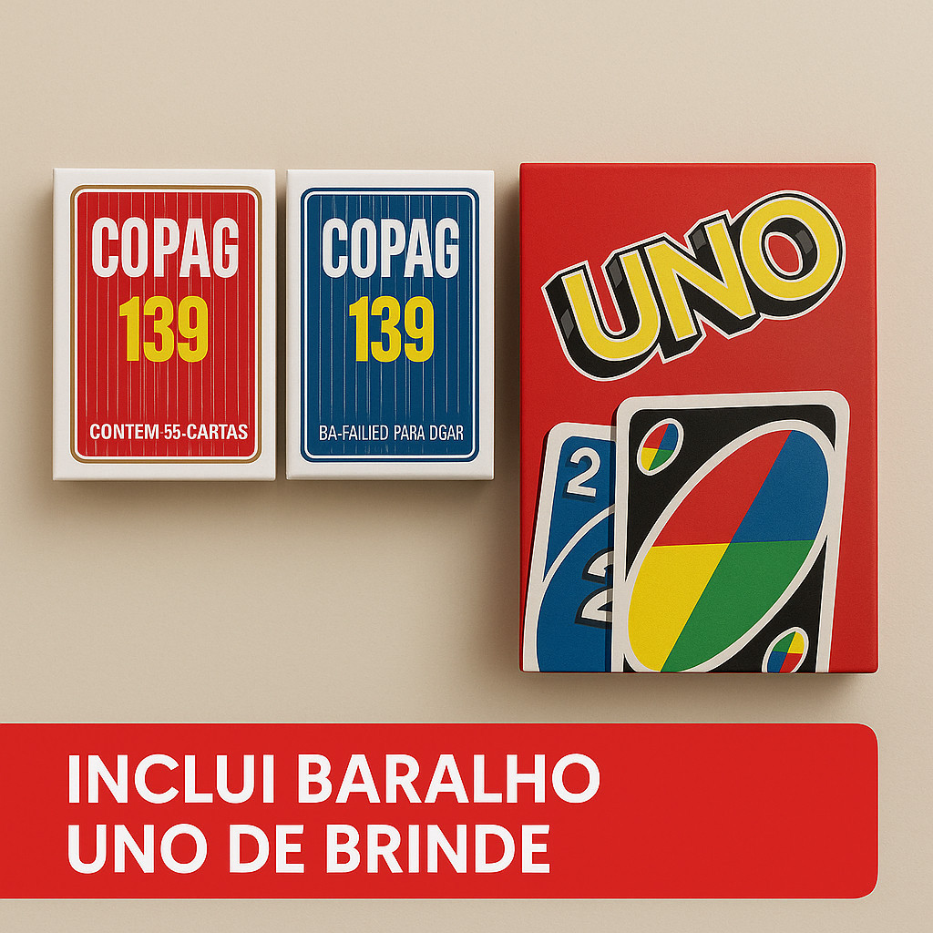 Kit Baralhos Premium  Copag 139 2 Maços + Uno (brinde)