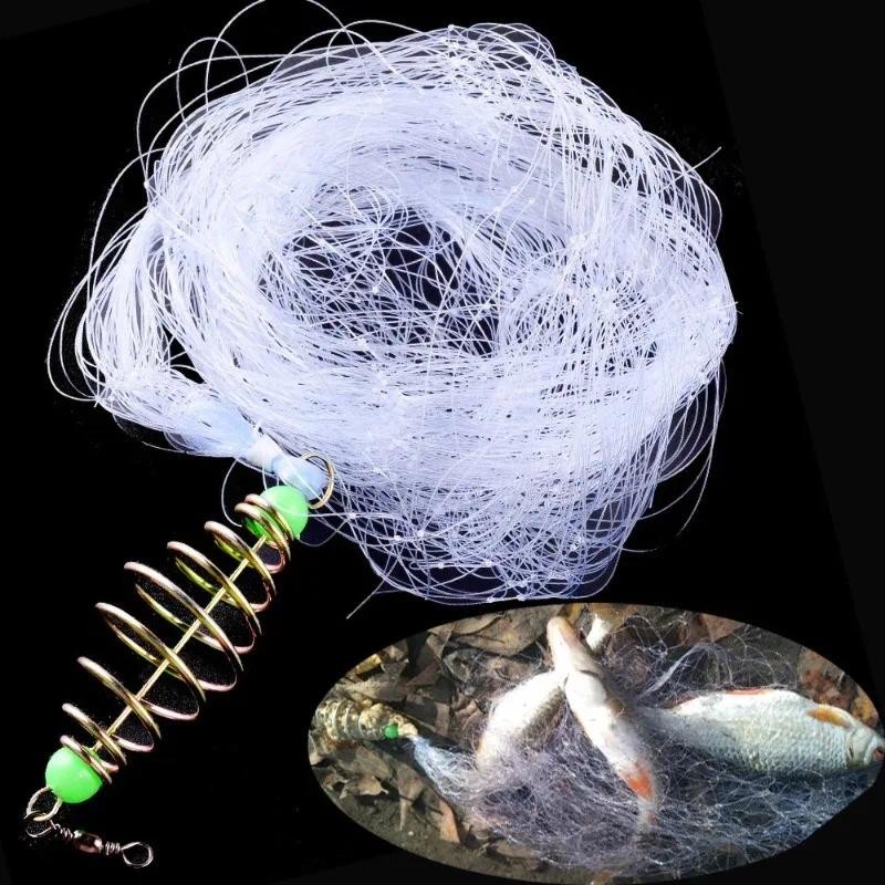 Rede De Pesca De Cardume De Mola De Cobre Com Rolamento De Esferas Luminoso Noturno , Conector Anel Sólido Para Equipame