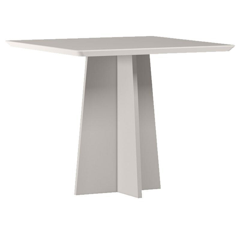 Mesa de Jantar Anitta 90X90 cm com Vidro Off White – New Ceval