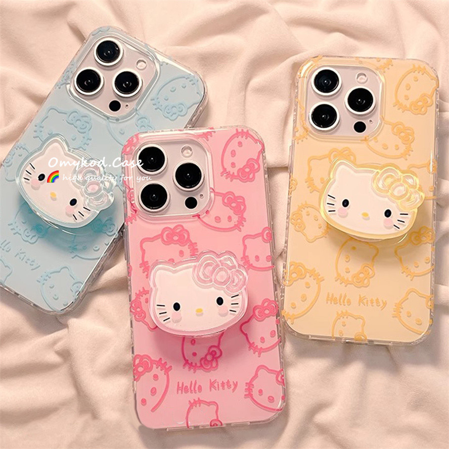 Suporte E Capa De Telefone Samsung Kitty Para A05s A55 M05 F05 A06 A03s A05s A54 A53 A51 A15 A12 4G M12 4G A05 A33 A13 A