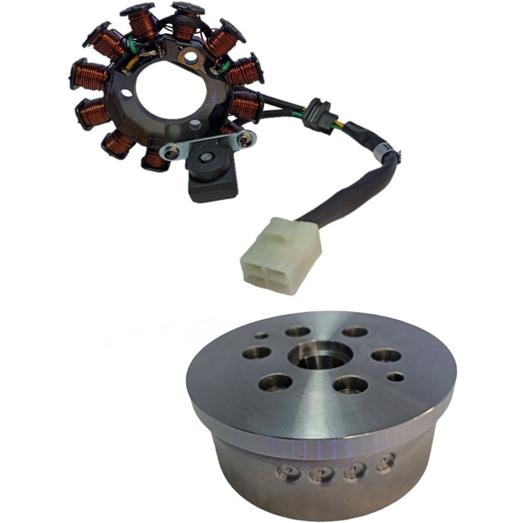 Kit Volante Magneto Estator Cg 125 Fan Cargo Ks 2009 2010 2011 2012 2013 2014 2015 Cg150 Ks 2004 2005 A 2008 Mais carga