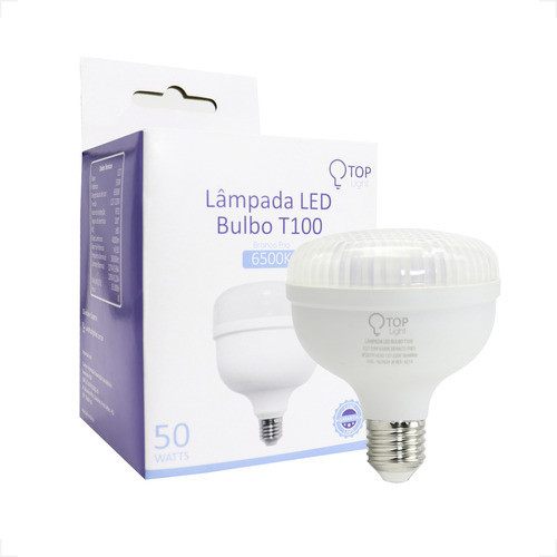 Lâmpada LED 50W Bulbo Econômica Super Branca Iluminação Interna

