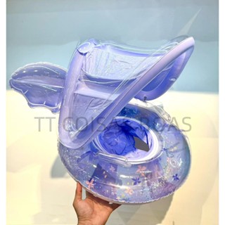 Boia Para Bebê Bote com Cobertura Guardasol Inflável em Oferta na Shopee