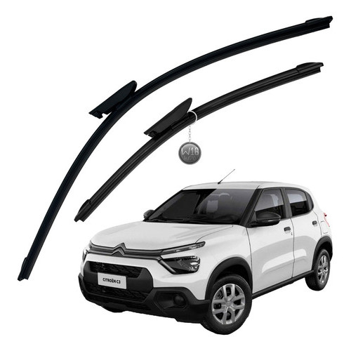 Palheta Limpador Parabrisa Dianteiro Silicone Citroen C3 em Oferta na Shopee