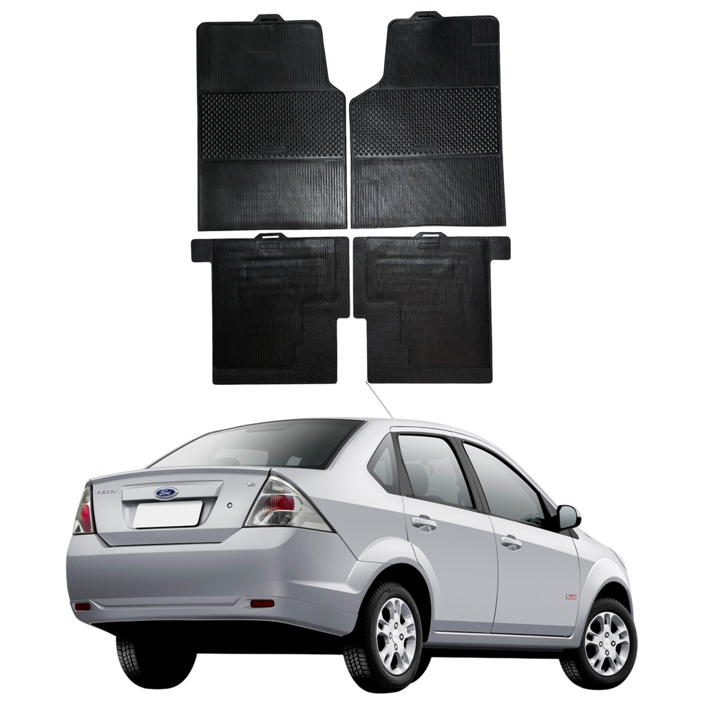 Tapete Ford Fiesta Sedan 05-10 Stratus 100% Borracha Borcol