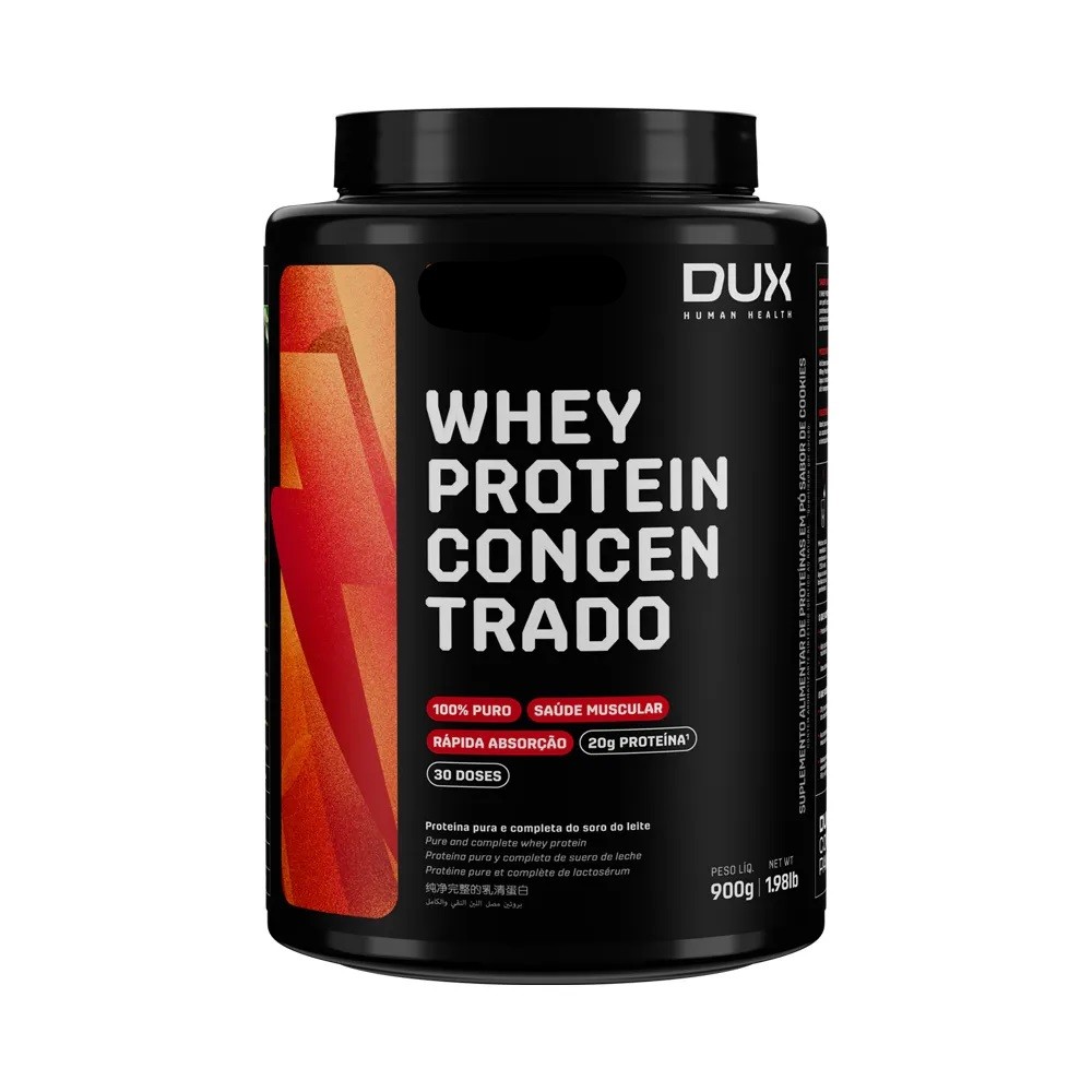 Whey Protein Concentrado Pote 900g - Dux Human Health