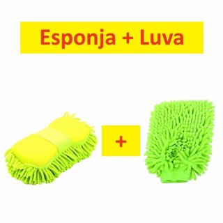 Conjunto Esponjas Com Pegadores 22 x 10.5 x 5.5Cm Para Lavar Carros Luvas Microfibra Para Limpeza Acessorio Automotivo em Oferta na Shopee