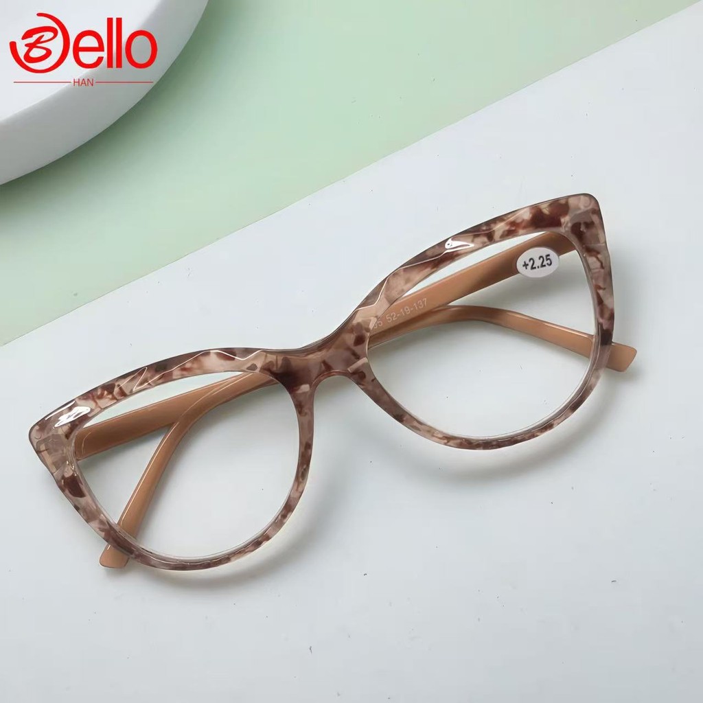 Óculos de grau Leitura pra Perto Feminino  +1,00 ate +4,00 Modelo diamante 3D Gatinho Sofisticado mulher em Oferta na Shopee