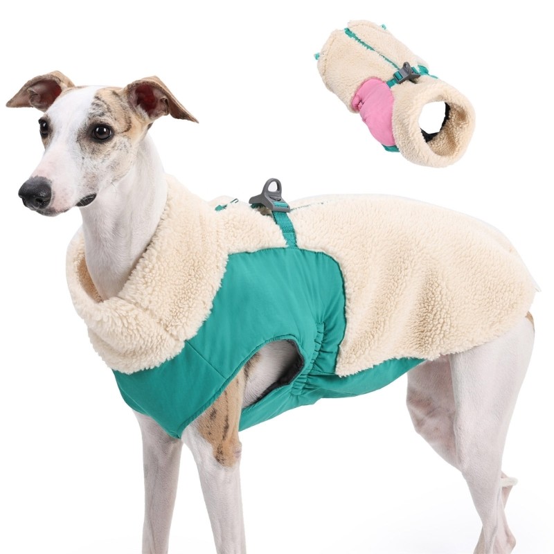 Alilin Menina Cão Colete Traje Vestuário Casaco De Lã Primavera Inverno Pano Para Filhote De Cachorro E Gatos Foto Adere