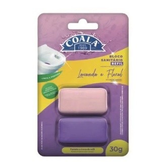 Refil Bloco Sanitário Coala 30g - Lavanda / Floral - SOMENTE REFIL C/ 2 UNIDADES