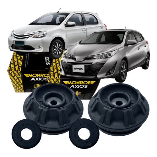 Par Coxim Amortecedor Dianteiro Com Rolamento Etios 2012 a 2018 Yaris 2018 a 2021