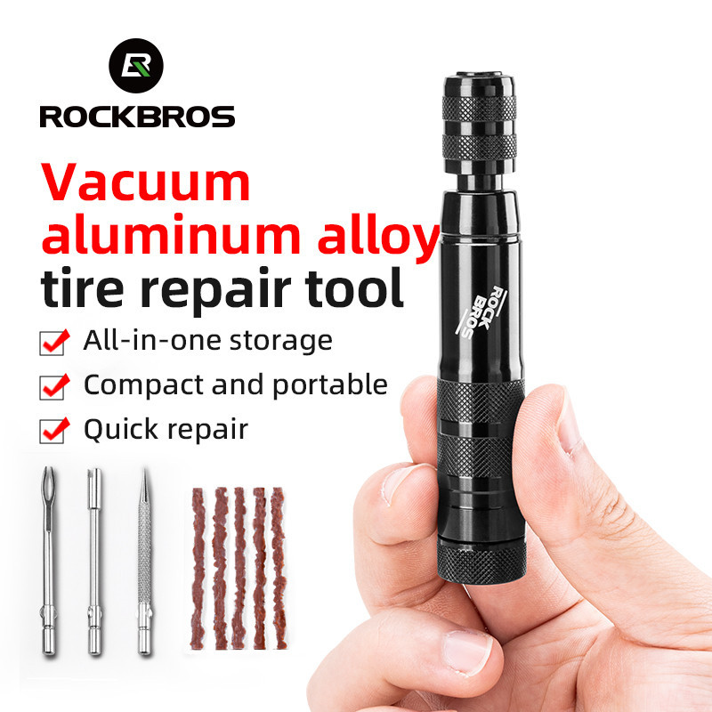 ROCKBROS Ferramenta De Reparo De Pneus De Bicicleta Emergência Para Bicicletas MTB Motocicleta Sem Câmara Equipamento De Ciclismo A Longa Distância