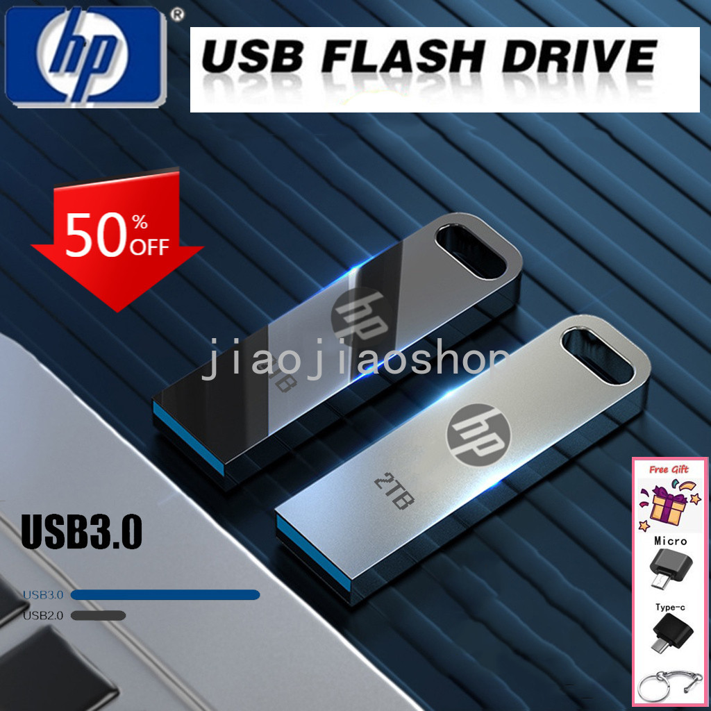 Unidade Flash USB 2TB 3.0 De Alta Velocidade À Prova D'água em Oferta na Shopee