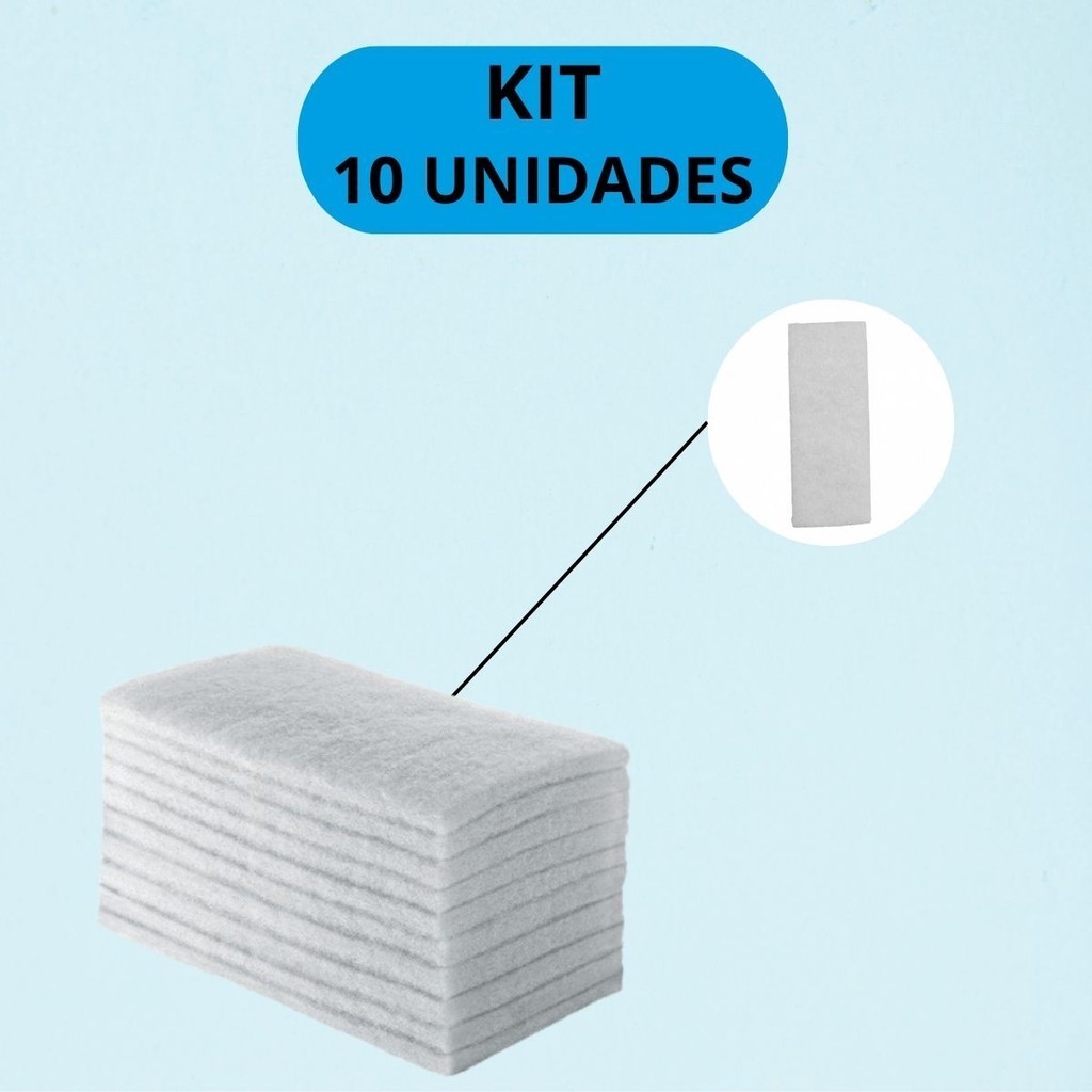 Kit 10 Fibra Branca Para LT Bettanin Original Limpeza Uso Leve Não Abrasiva Não Solta Resquicios em Oferta na Shopee