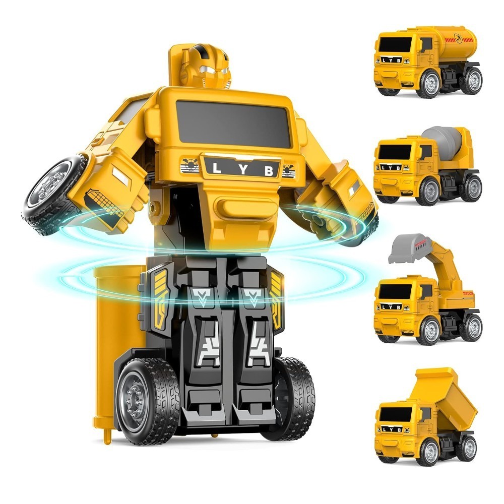 Caminhão Bate Transforma Bombeiros Maquinas de Construção Carrinho a Fricção Escavadeira Truck Tanque em Oferta na Shopee