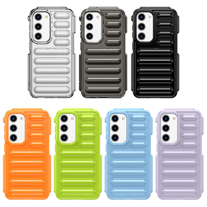 Capa De Celular Com Cápsula De Choque De Cor Sólida Adequada Para Samsung Galaxy A05 A05S A15 A25 A35 A55 C55 F55 M55 4G 5G