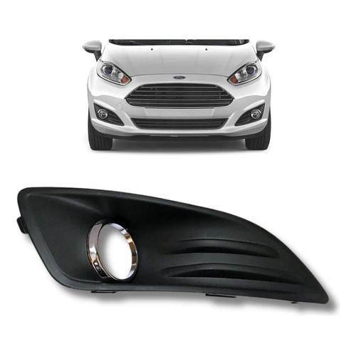 Moldura Grade Milha New Fiesta 13 14 15 16 A 19 Lado Direito
