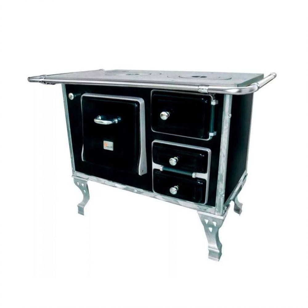 Fogão A Lenha 2 Bocas Saída Chaminé Petrycoski Preto - Home Appliances