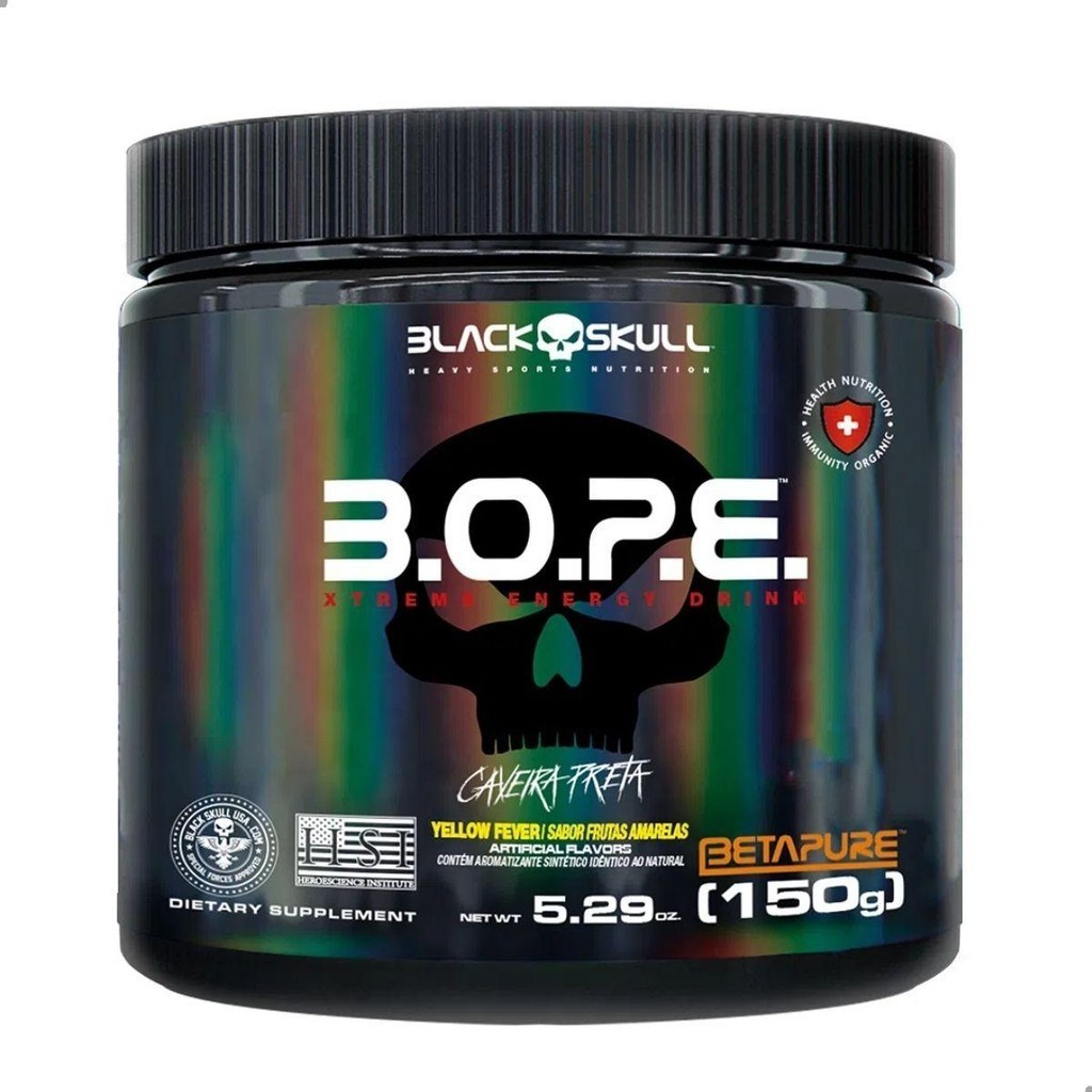 Pre Workout B.O.P.E. Xtreme Energy Drink 150g Black Skull