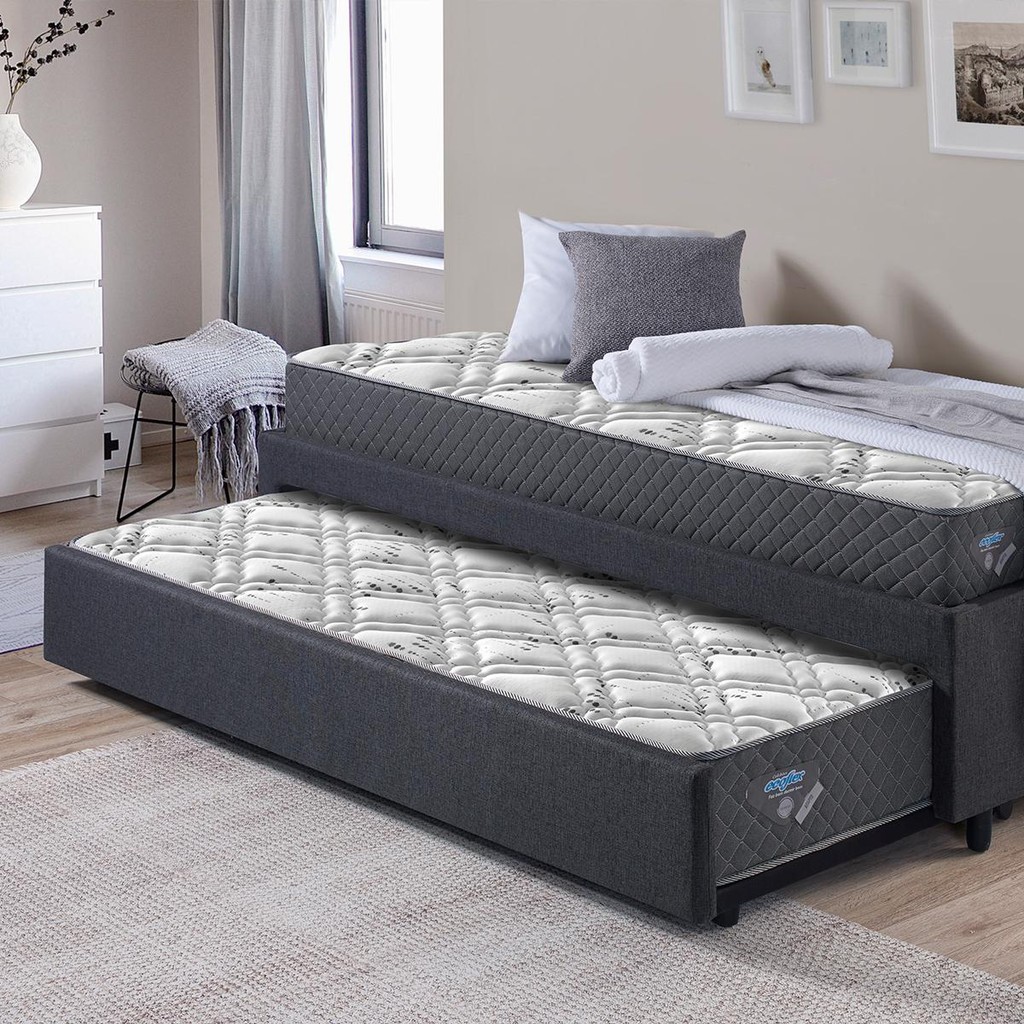 Bicama Box Solteirão 96x203 com 2 Colchões Adapto Ecoflex