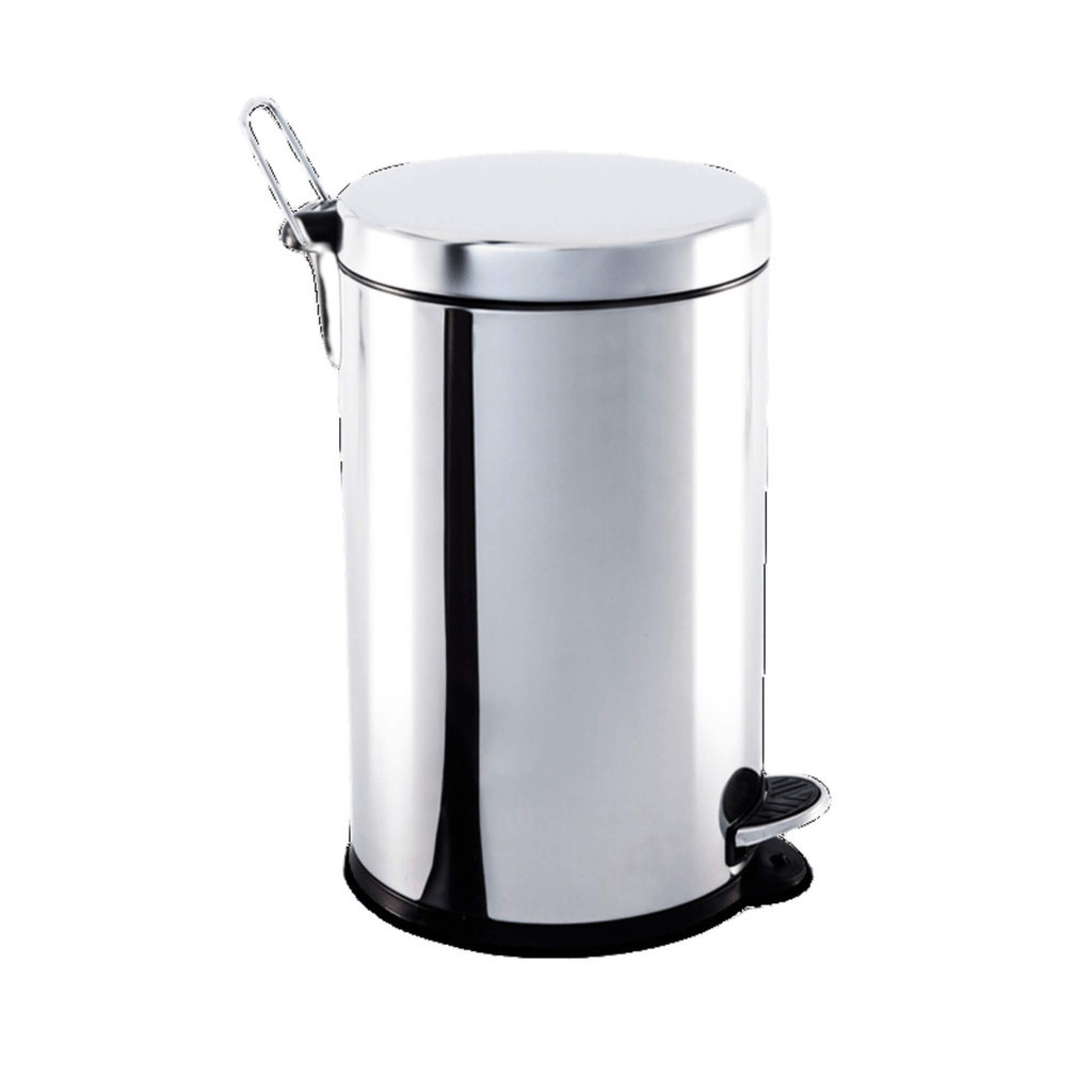 Lixeira Inox com Pedal e Balde 12L Brinox - 3040/203 em Oferta na Shopee