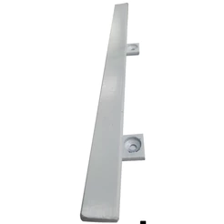 Puxador Rústico Barra Chata 30cm Para Porta - Branco - Alfer